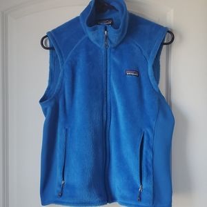 Patagonia | Blue Fleece Vest with Spandex Panels